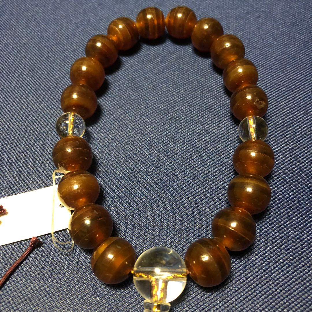 べっ甲　水晶　念珠