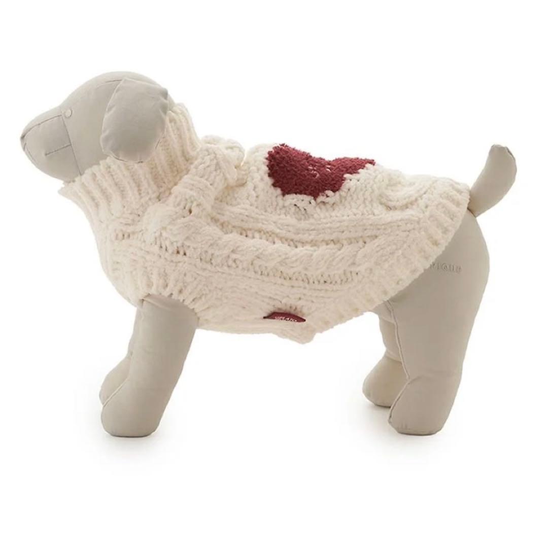 ジェラートピケ ハートアランハイネックプルオーバー L