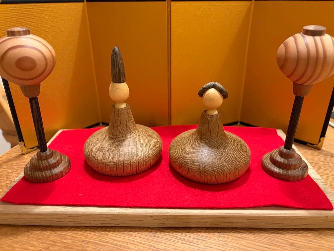 kウッド　kwood 木製ひな人形　ひな飾りセット