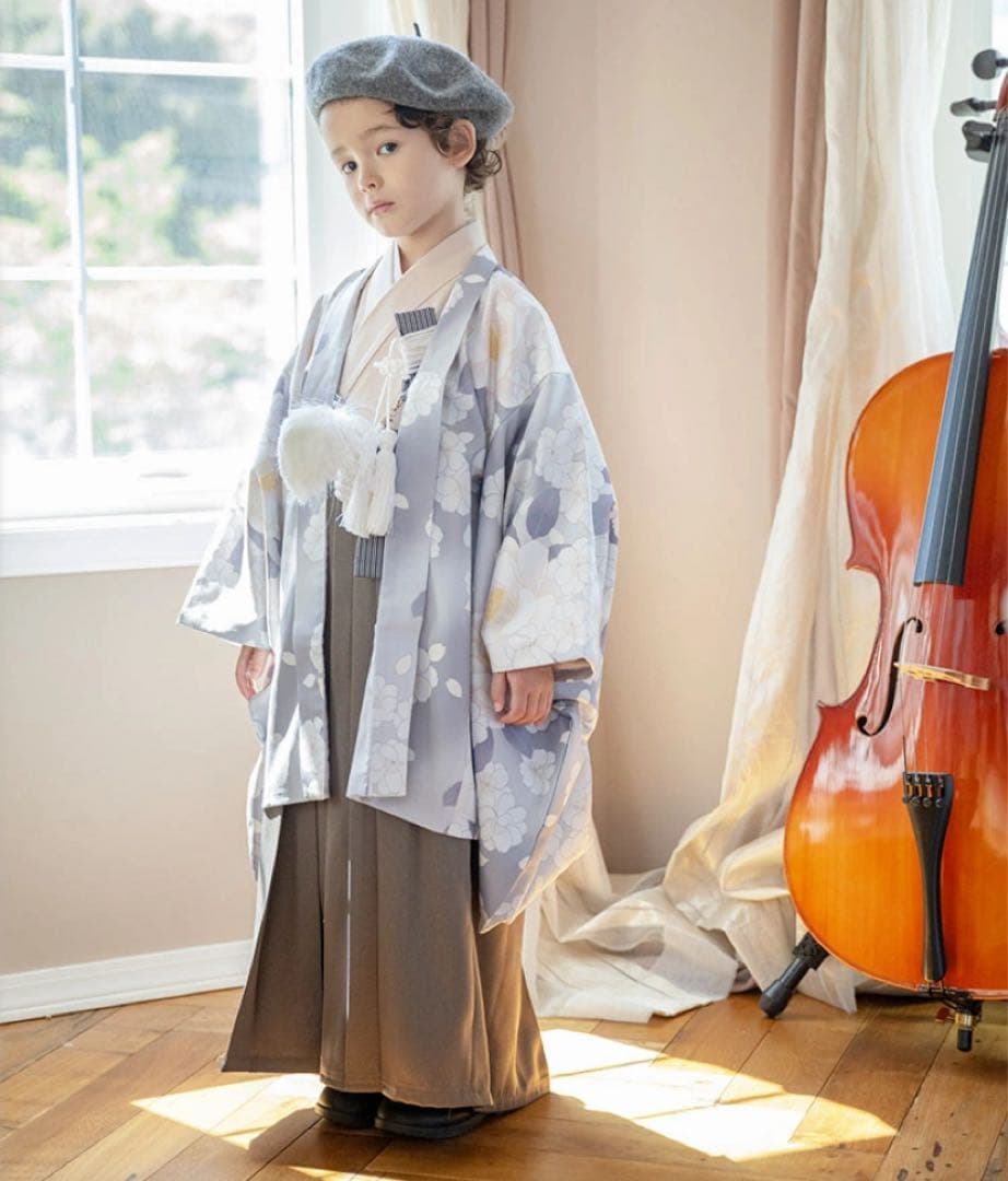 キャサリンコテージ 男の子 袴 八重桜ネージュ 七五三 5歳 100サイズ