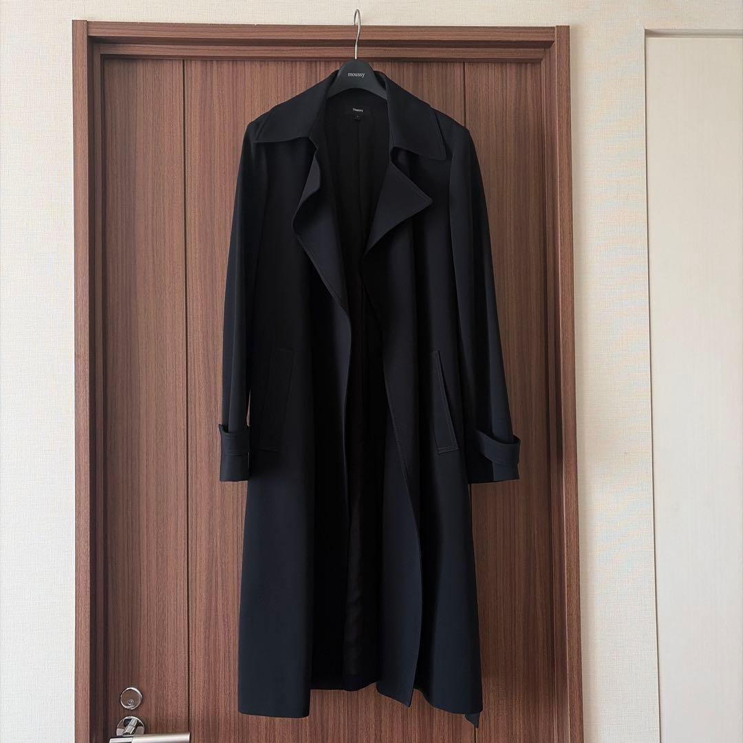 Theory トレンチコート　ブラック　新品