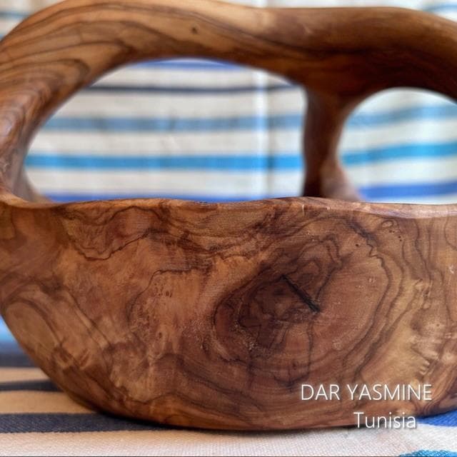 超特大オリーブ　バスケット ボウル 　見えないところもすごいです　約31cm