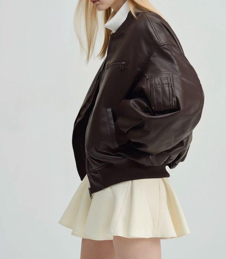 ジャケット・アウター the toe Oxford Leather MA-1