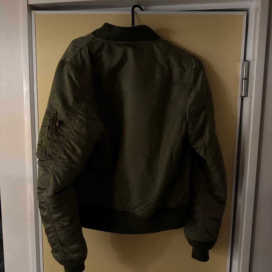 美品★ALPHA INDUSTRIES MA-1フライトジャケットMカーキ