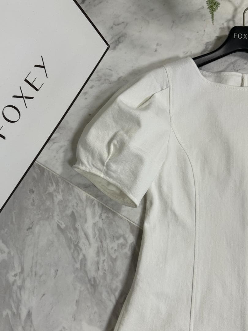 専用★現行品★★FOXEY/フォクシードレス ワンピース パロマ ホワイト38