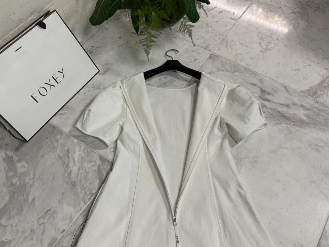 専用★現行品★★FOXEY/フォクシードレス ワンピース パロマ ホワイト38