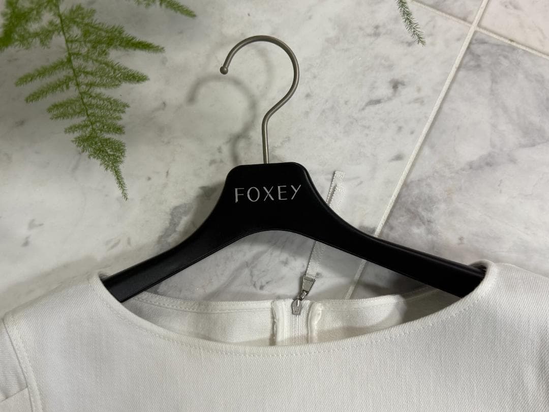 専用★現行品★★FOXEY/フォクシードレス ワンピース パロマ ホワイト38
