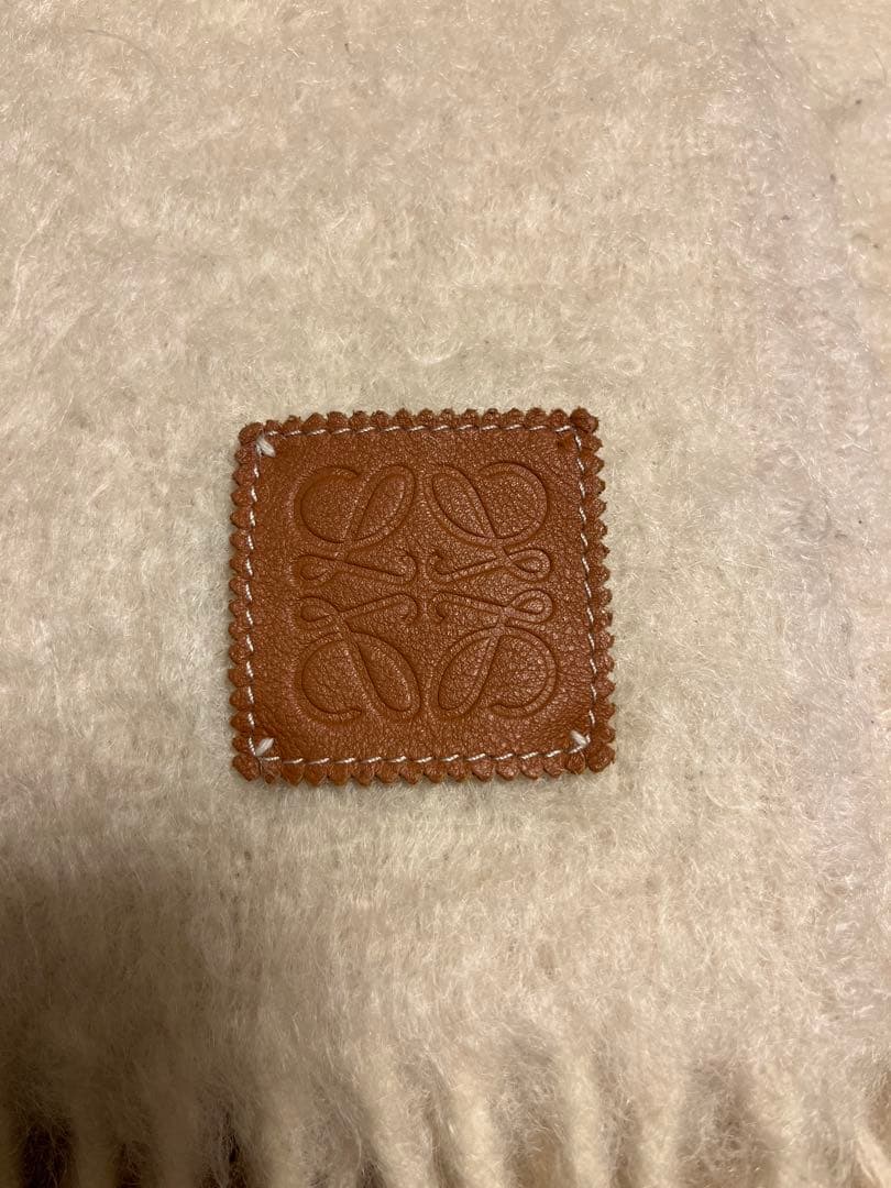 【正規品】LOEWE ロエベ マフラー ストール ウール ホワイト 美品