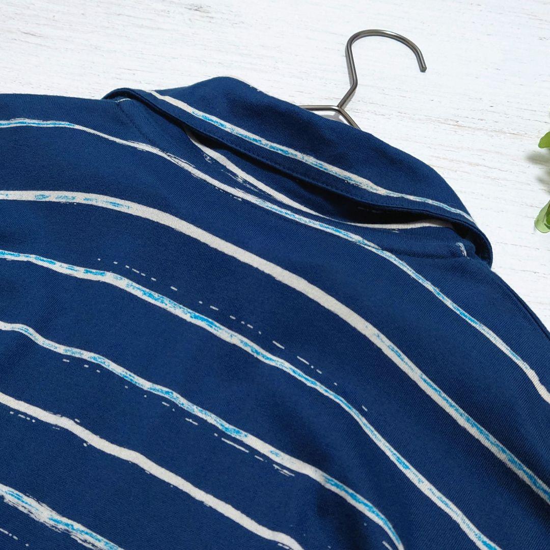 【美品】ポータークラシック アーティスト ボーダー ジップアップ タートルネック