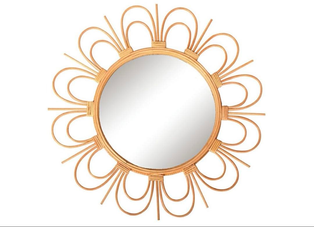 ロッタ ラタン ミラー フルール L