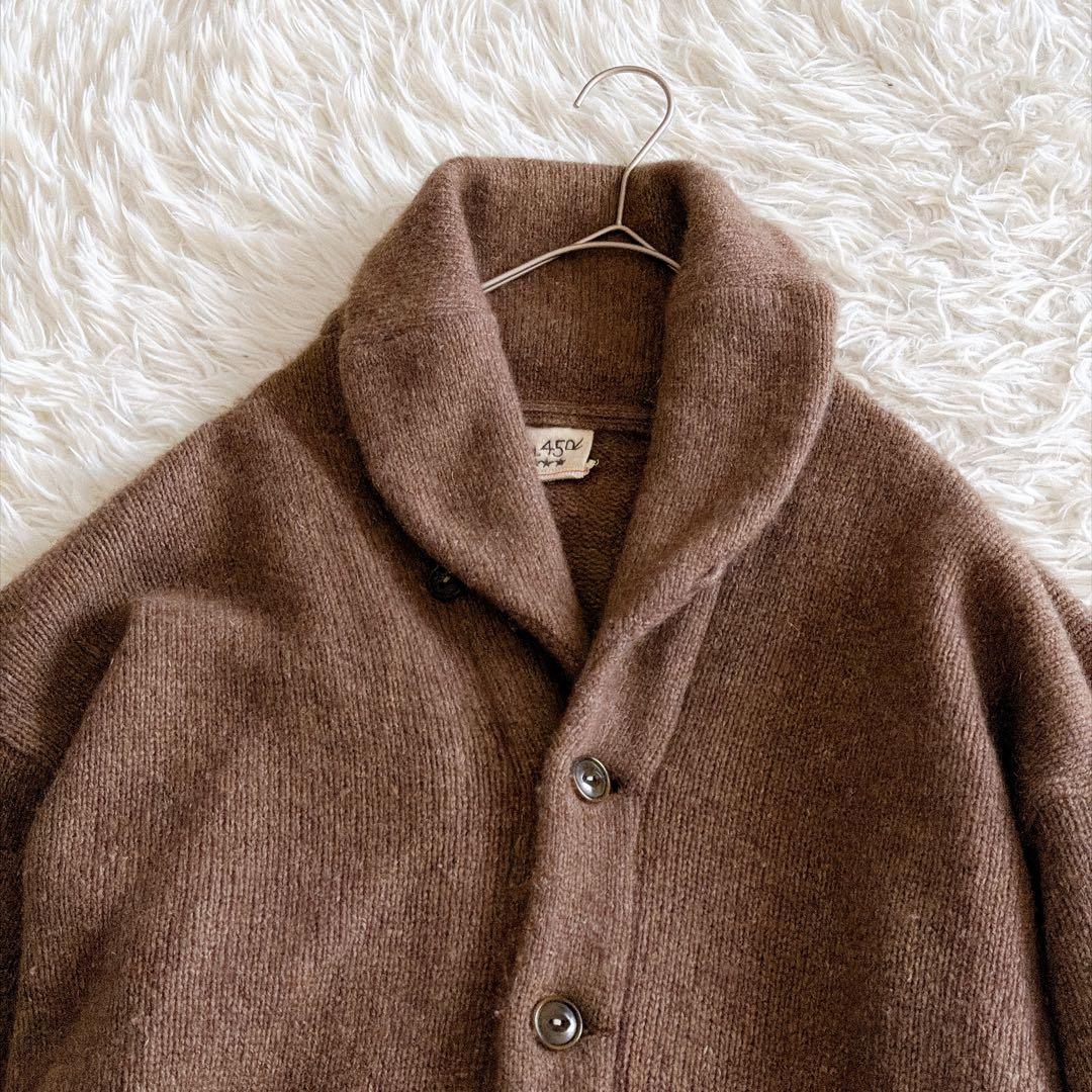 現行タグ✨45R カシミヤ リネン 908 ニットカーディガン ショールカラー