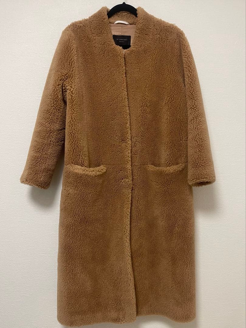 ~*!様 H BRAND ボアコート ブラウン ロング ロンハーマン