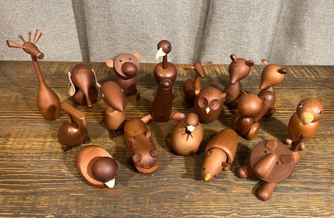 ロイヤルペット　千趣会　18体　北欧風　木製人形