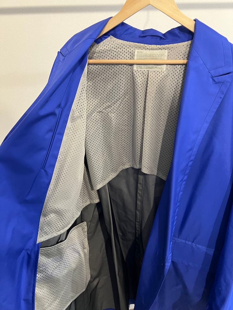 さ*ん様 kolor 20ss ナイロンチェスターコート 青