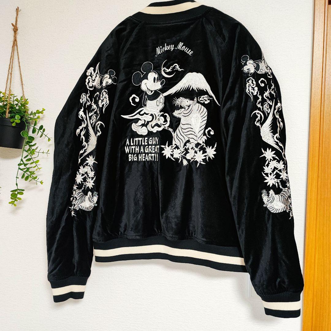 【新品未使用 】 リバーシブル ミッキーマウス スカジャン L