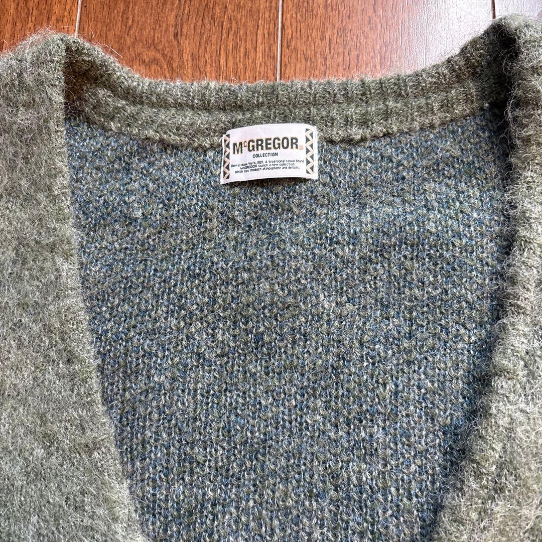McGREGOR グリーン　カーディガン