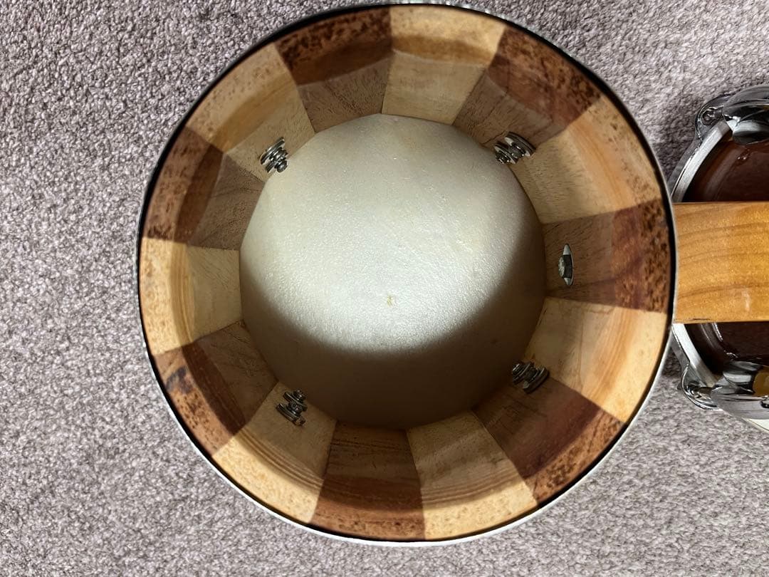 KIKUTANI MUSIC 木製ボンゴ スタンド付き