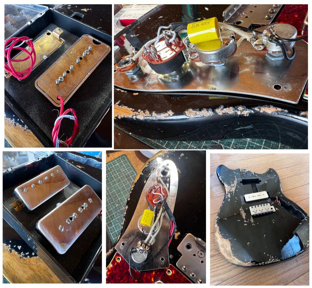 ハードレリックオフセットムスタングボディ/サイクロン ミニハム&P-90タイプ