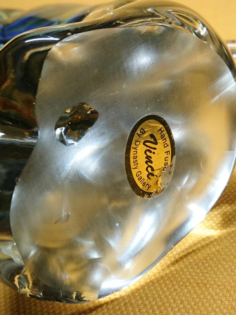 アンティーク　馬　跳ね馬　ガラス　ヨーロッパ　置物　工芸品　美術品　A2966