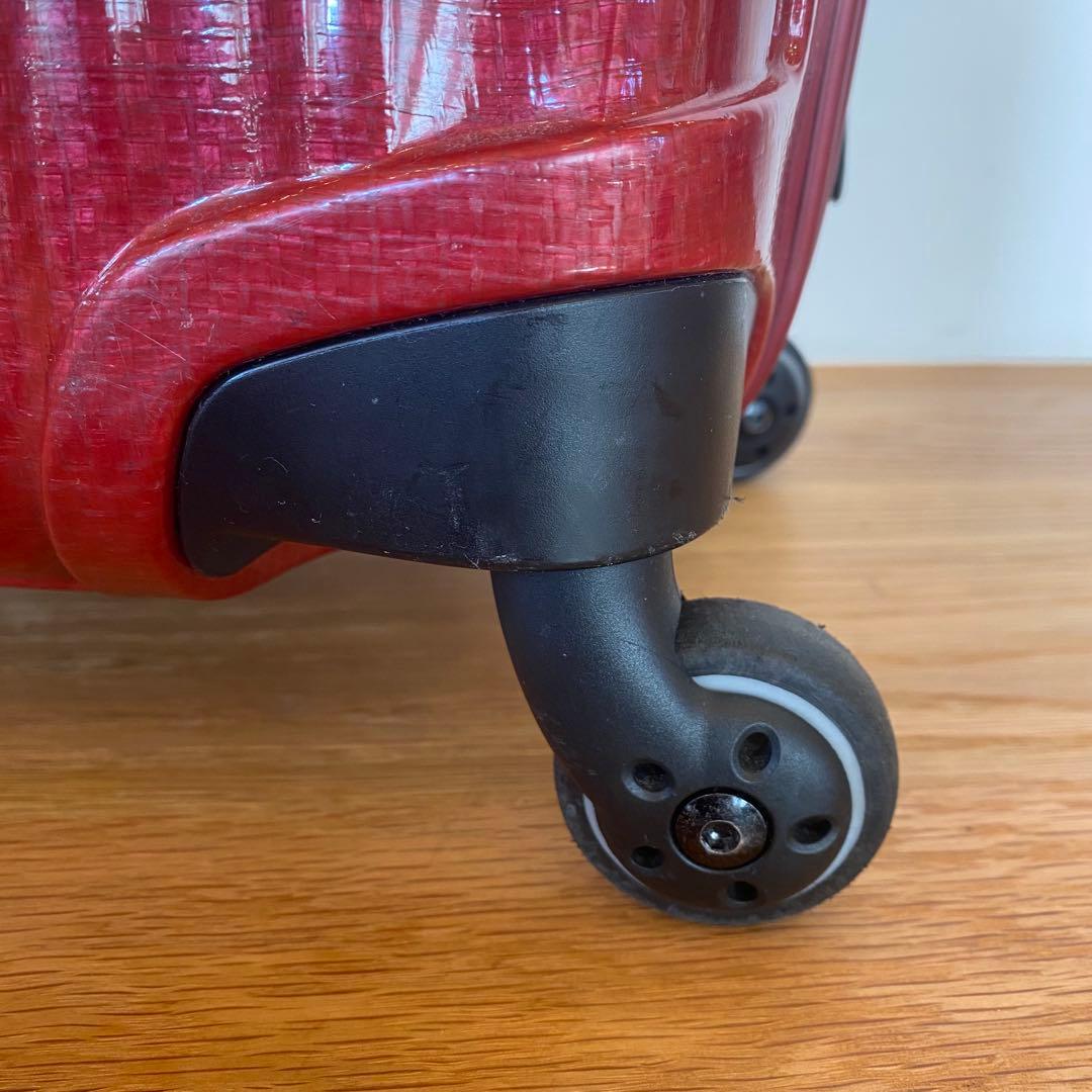 【超軽量】サムソナイト コスモライト スピナー55 チリレッド機内持ち込みサイズ