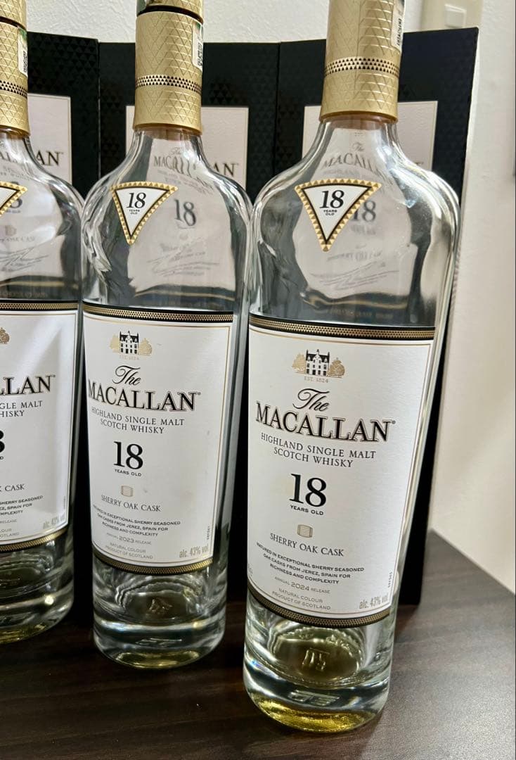 【ザマッカラン】18年　空き瓶　5組