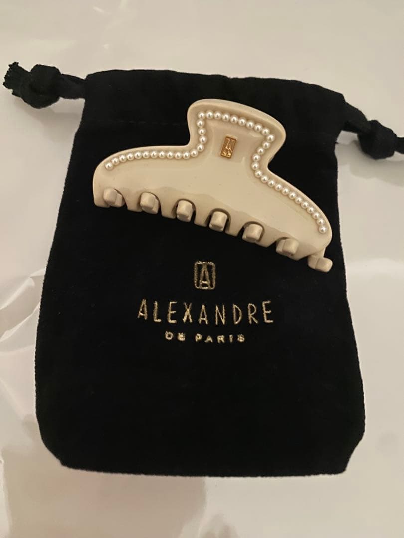 希少♡新品 alexandre de paris パール　クリップ ヘアクリップ