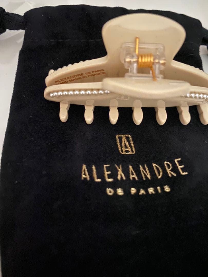 希少♡新品 alexandre de paris パール　クリップ ヘアクリップ