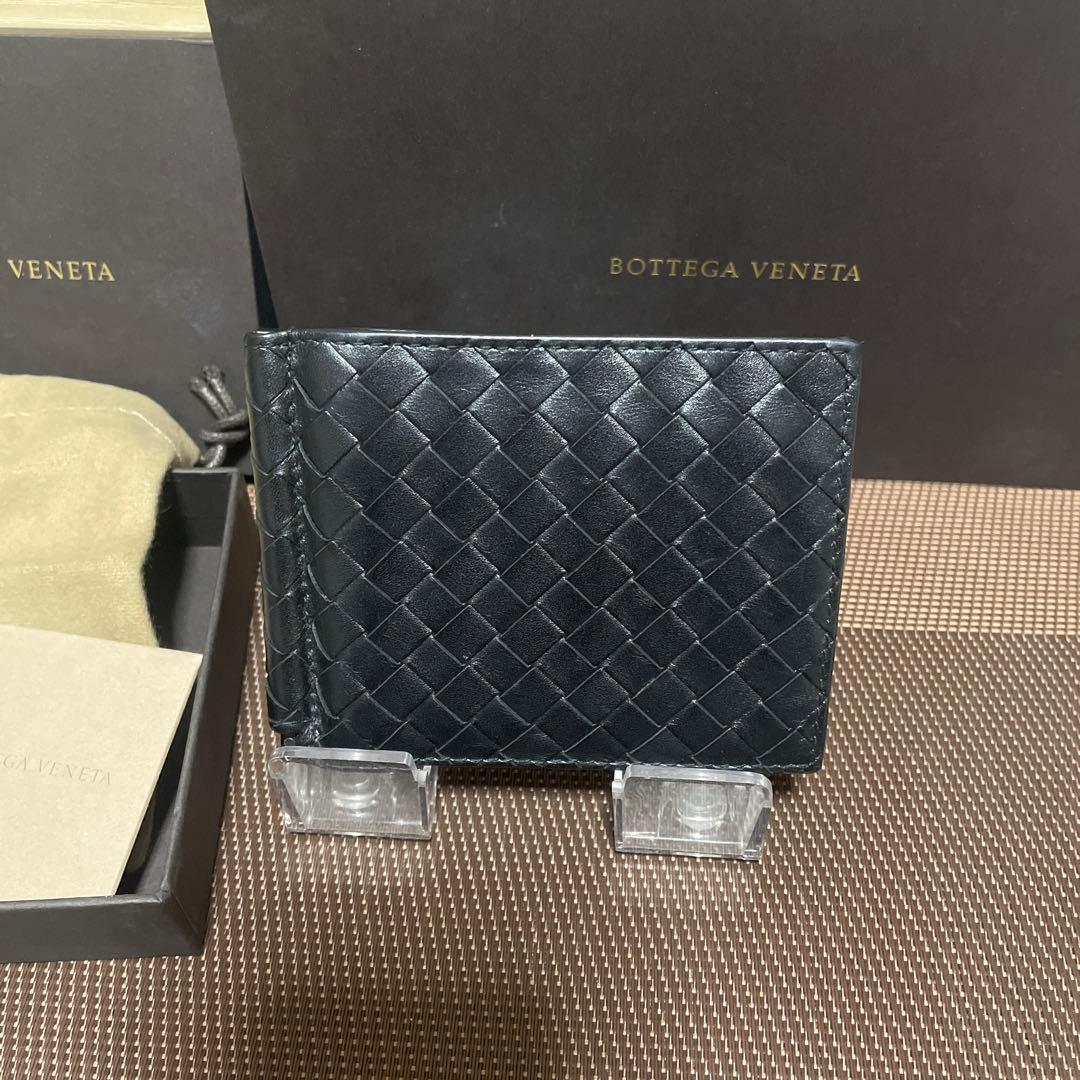 極美品✨RFID内蔵 BOTTEGA VENETA イントレ マネークリップ