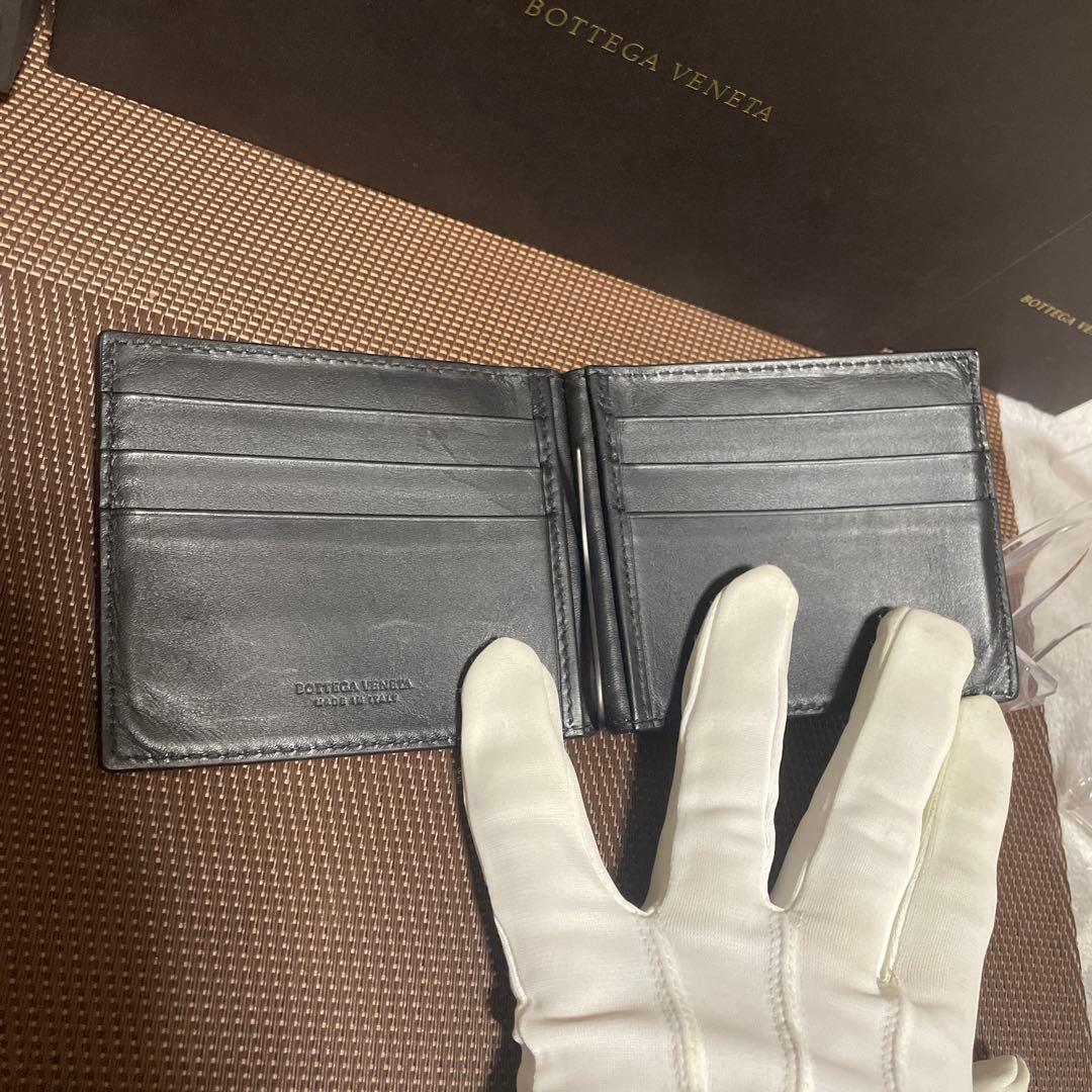極美品✨RFID内蔵 BOTTEGA VENETA イントレ マネークリップ