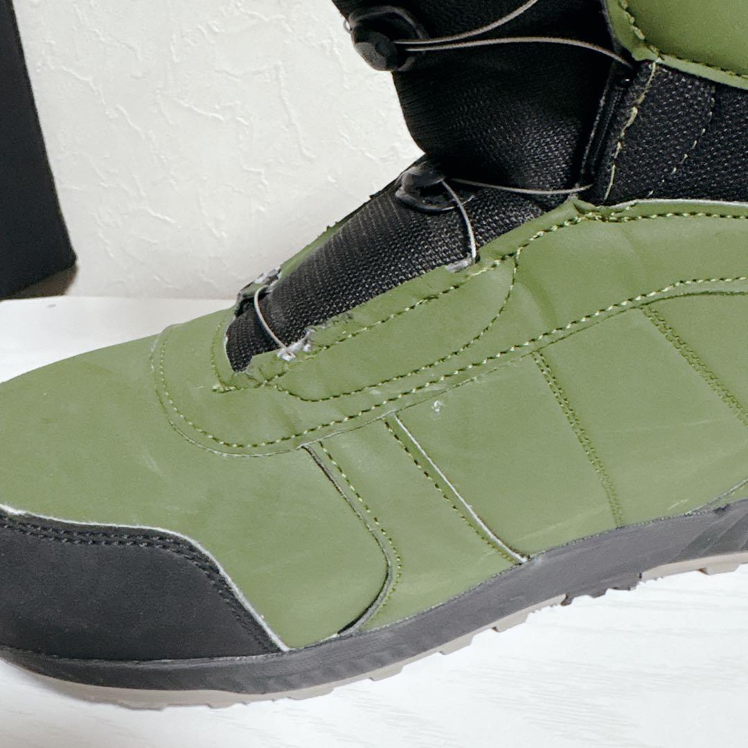 【美品】27.5 ARBN エアボーン スノーボードブーツ オリーブ×ブラック