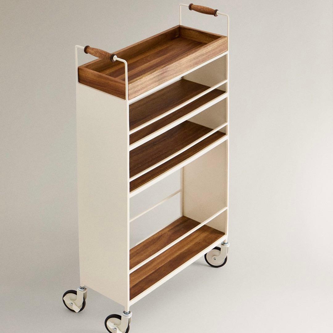ZARA  メタルとウッド ストレージカート