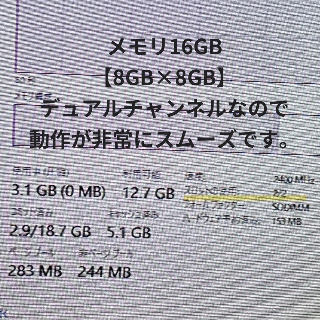 i7-8750H/16GB/iiyama N870EZ 液晶不良/外部出力可