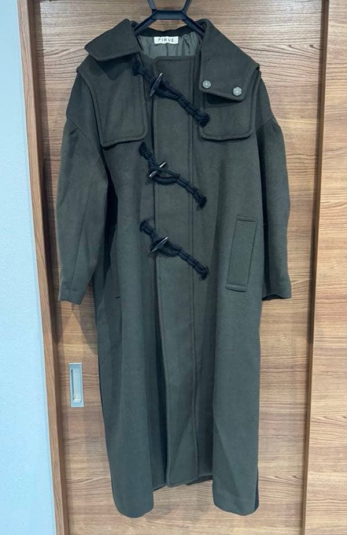 PINUE ピヌエ ダッフルコート チャコールM