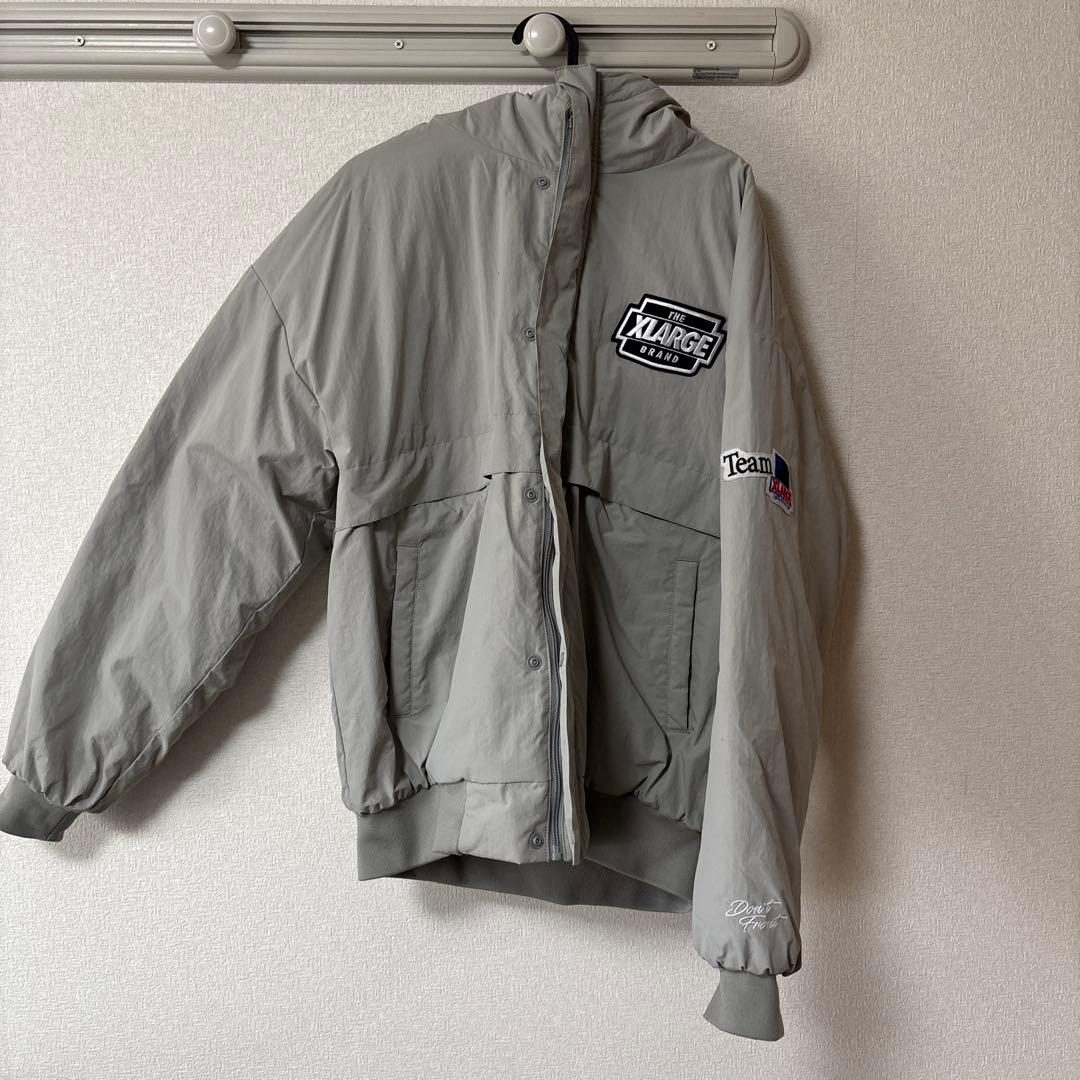 xlarge ナイロン ダウンジャケット グレー L