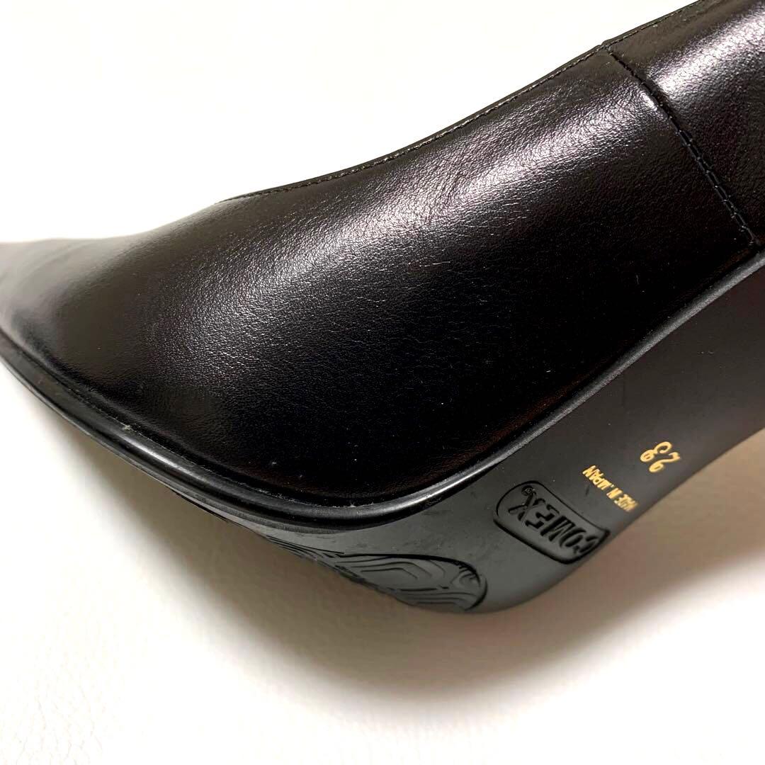 COMEX ポインテッドトゥ 本革 レザー ハイヒール 23cm