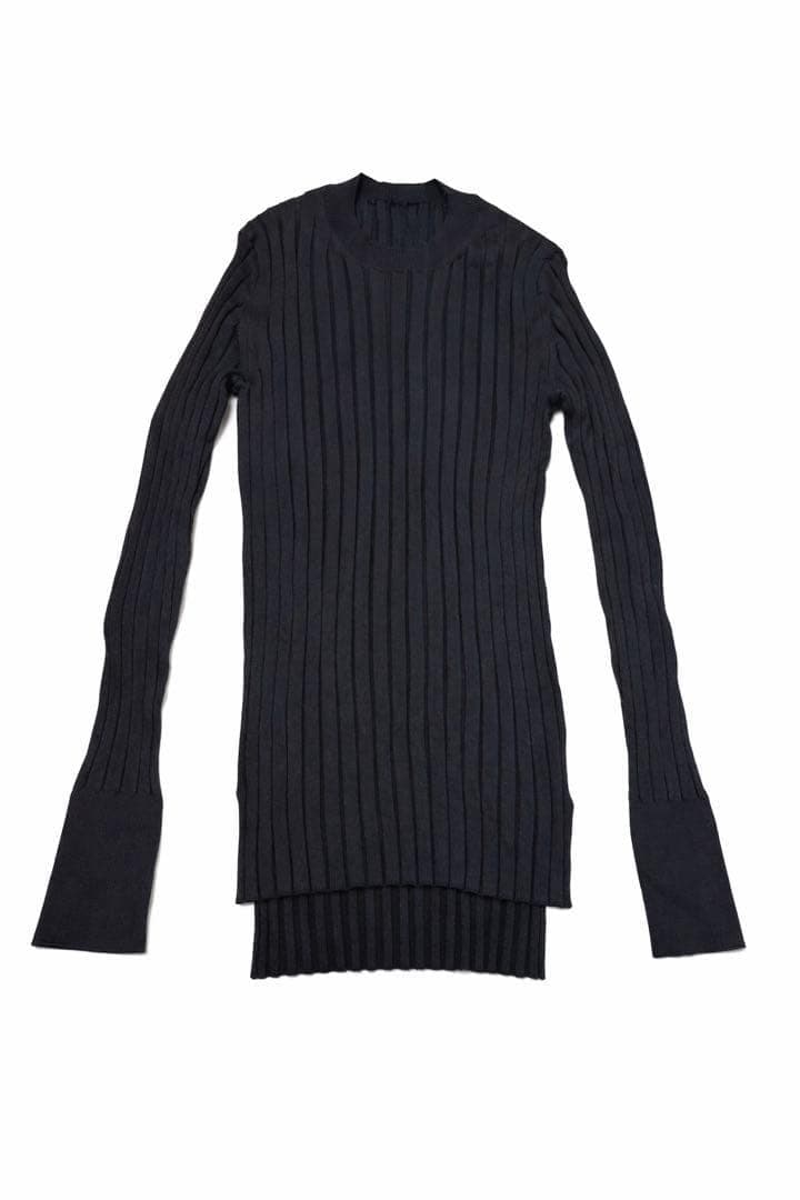 【極美品】MUSE Deuxieme Classe シルク混リブニット ブラック