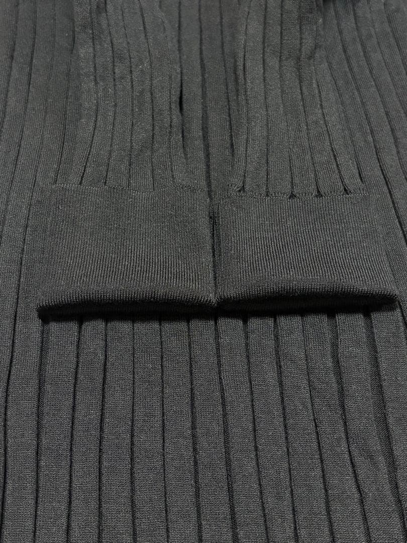 【極美品】MUSE Deuxieme Classe シルク混リブニット ブラック