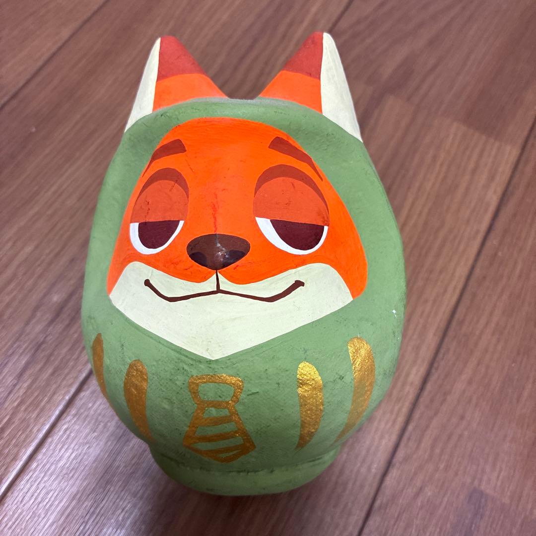 【美品】ズートピア　高崎だるま　ニック　ジュディ　職人手作り