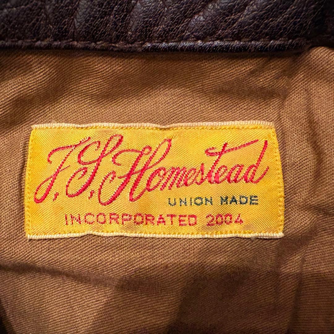 vintege J.S. steadカウハイドレザージャケット40siz