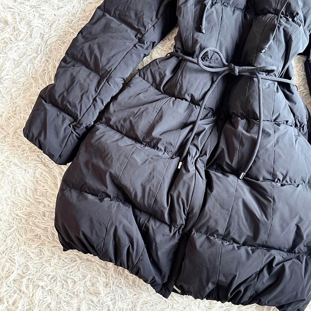 マックスマーラ ウィークエンド ファー ダウンコート 希少 サイズ50 黒