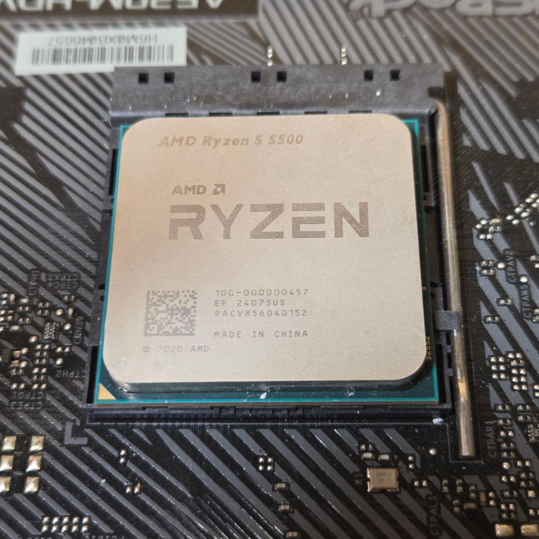 AMD Ryzen 5 5500 & ASRock A520M-HDV セット品