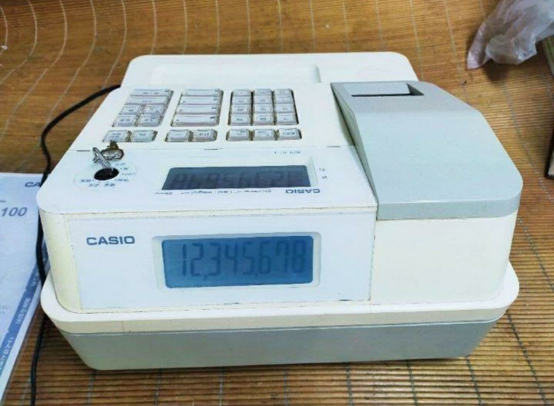 カシオレジスター　SE-G1　中古品　人気機種感熱紙　送料無料　617706