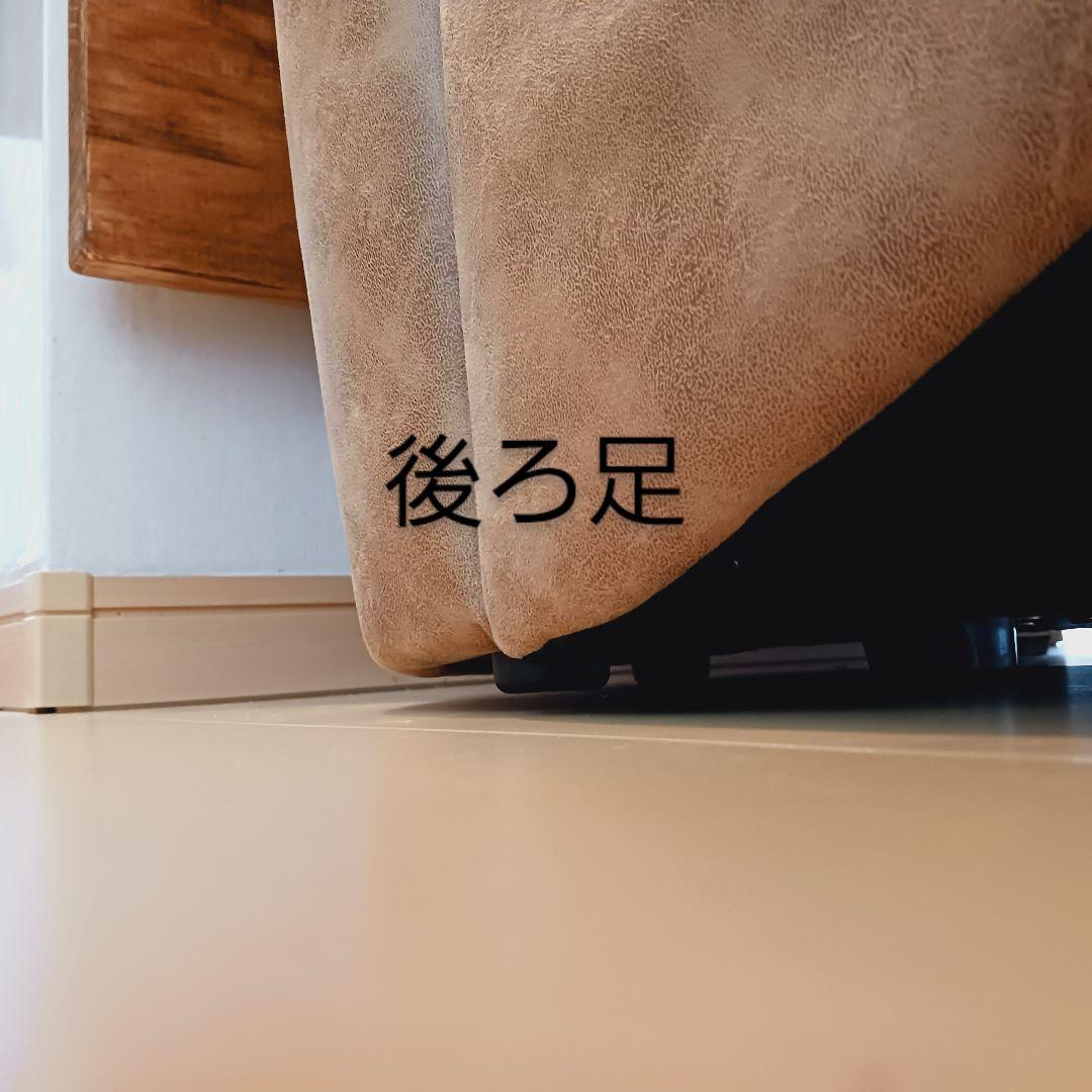 3人掛け ソファ レザーファブリック ブラウン ふかふか