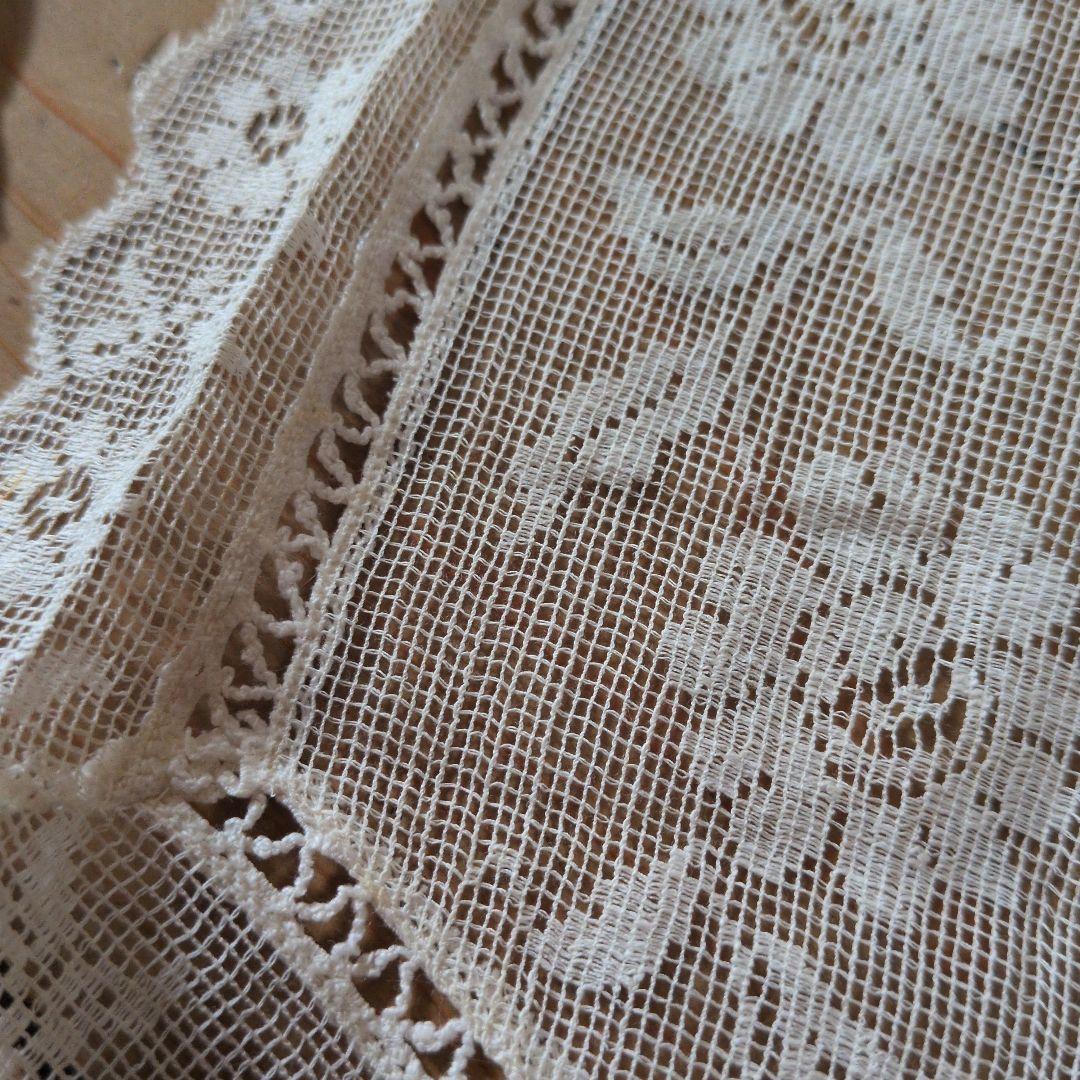 値下げ終了！希少　フランス　アンティークレースエプロン