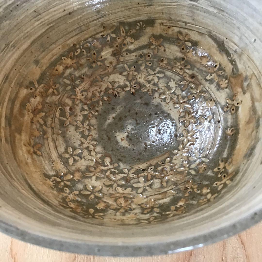 茶道具 茶碗 高麗 三島刷毛目茶碗 韓国人間国宝 申相浩 作 共箱 N236ＳＨ