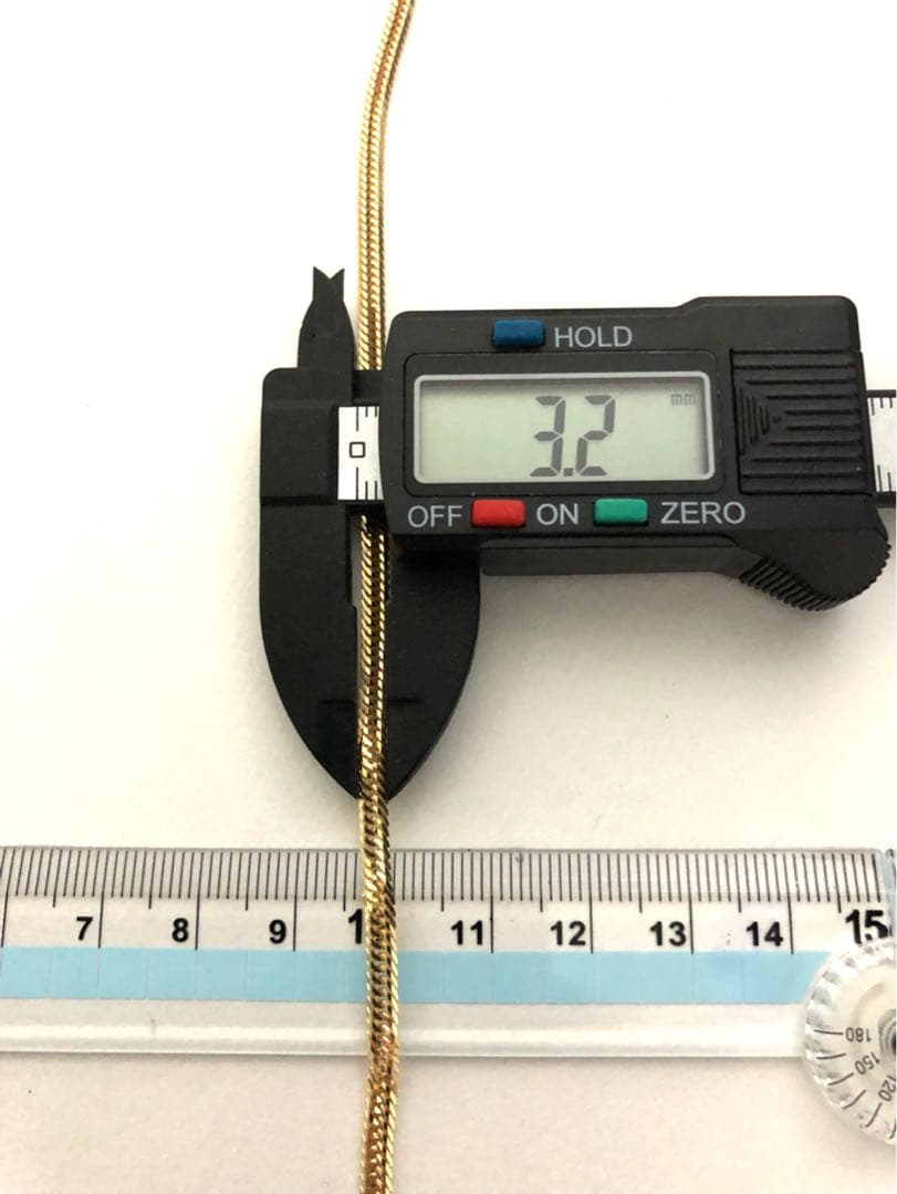 K18喜平ブレスレット　12面トリプルカット　約17cm