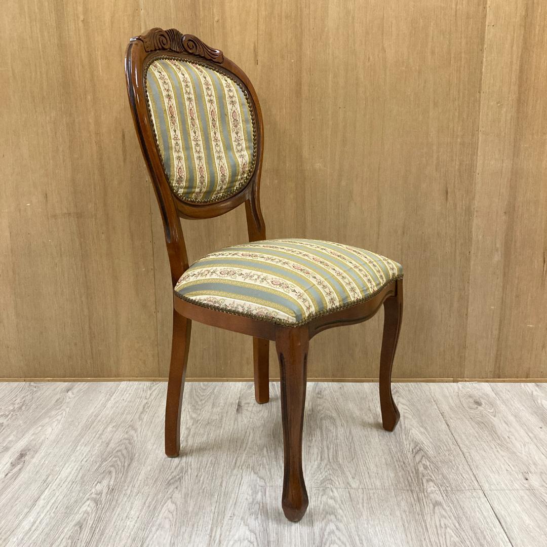 イタリア　アンティーク調　クラシック　ダイニングチェア 　ロココ　猫脚 A