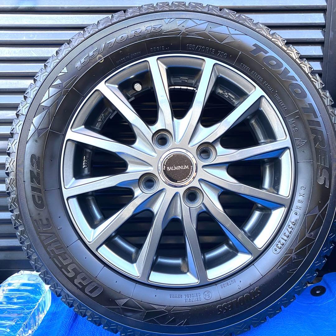 社外品　スタッドレスタイヤ　ホイールセット　155/70R13 ⭐️2023年製⭐️
