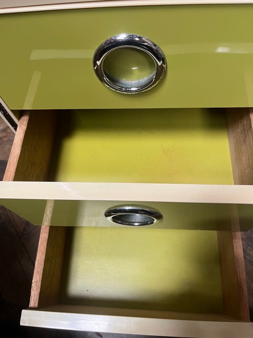 ヒジキ＊棚 チェスト 昭和レトロ レトロポップ 当時物 インテリア 緑