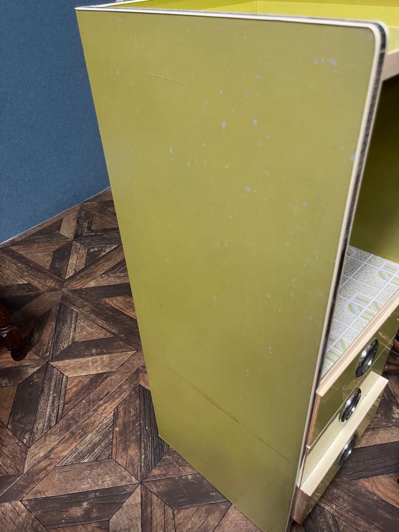 ヒジキ＊棚 チェスト 昭和レトロ レトロポップ 当時物 インテリア 緑